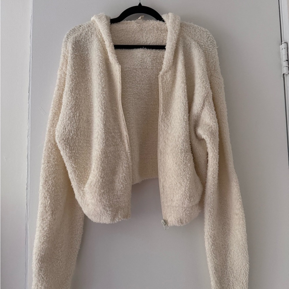 SKIMS Cream Fleece Jacket